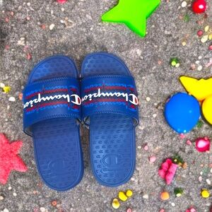 ‼️SOLD‼️Champion Kids Blue Slide Sandals